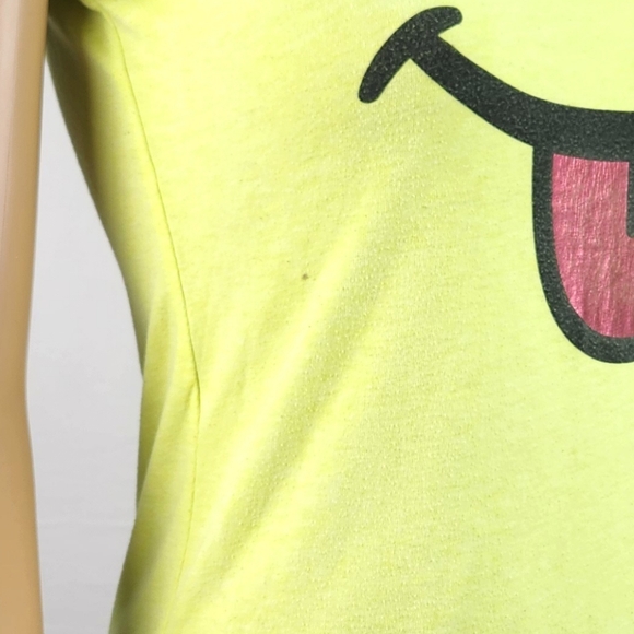 Justice "Smile" Youth T-Shirt Sz 12 Summer Bright Happy - Picture 5 of 6